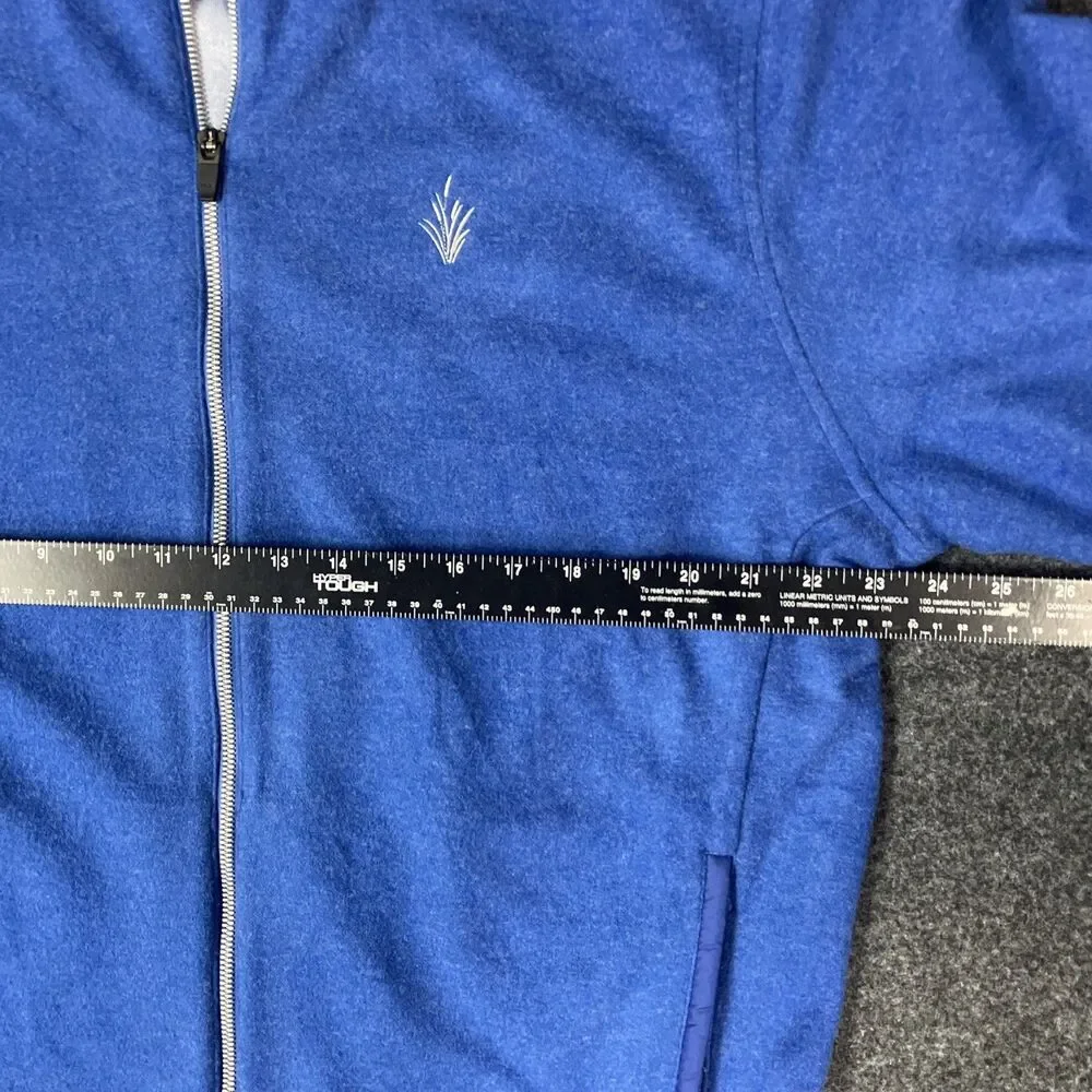 DONALD ROSS Sport Golf Full Zip Fleece Performance Jacket Blue Men’s Size L